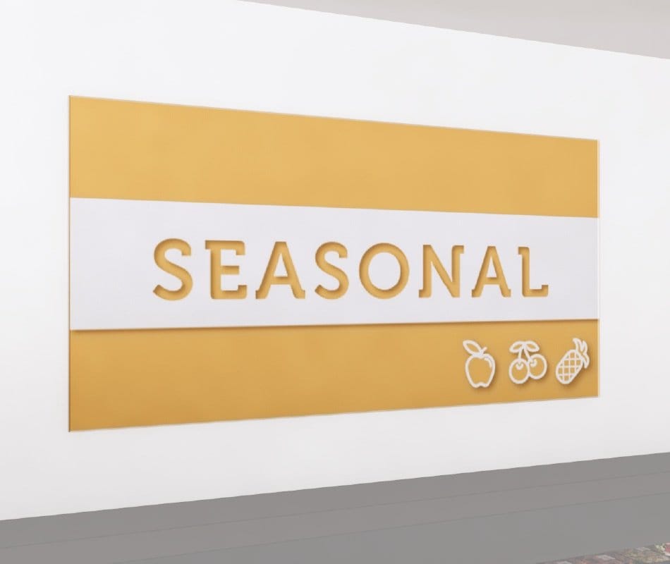 Tall Department Sign (Iconic) - Seasonal Shop2It Retail - Tall Department Sign (Iconic) - Seasonal