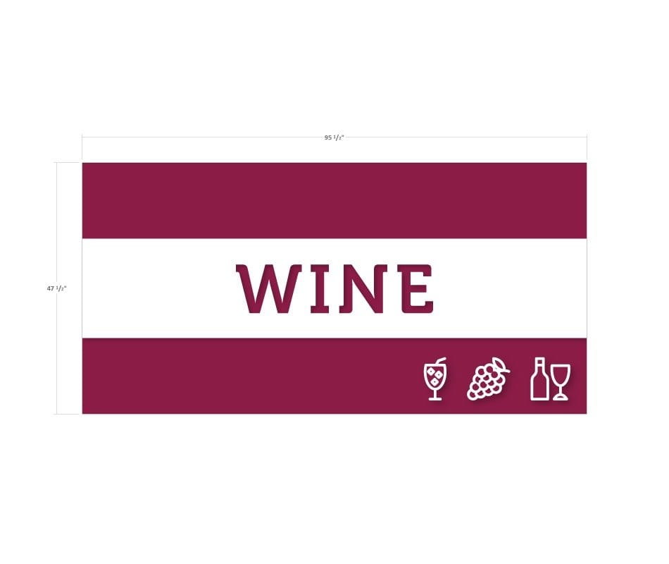 Tall Department Sign (Iconic) - Wine Shop2It Retail - Tall Department Sign (Iconic) - Wine