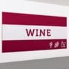 Tall Department Sign (Iconic) - Wine - Image 2