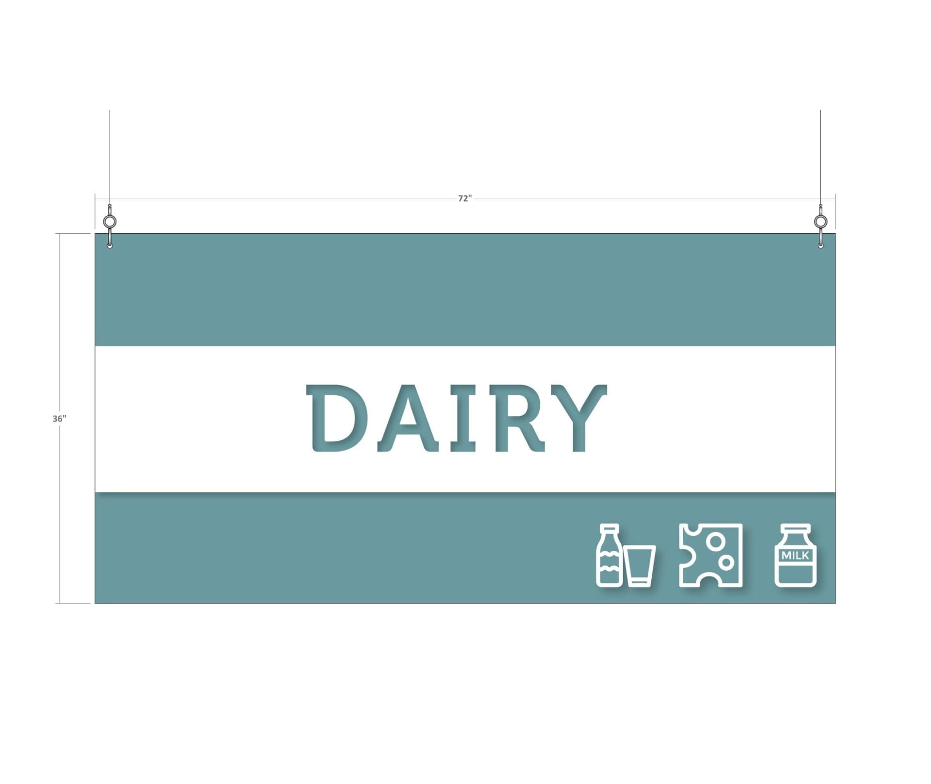Tall Department Sign (Iconic) - Dairy Shop2It Retail - Tall Department Sign (Iconic) - Dairy
