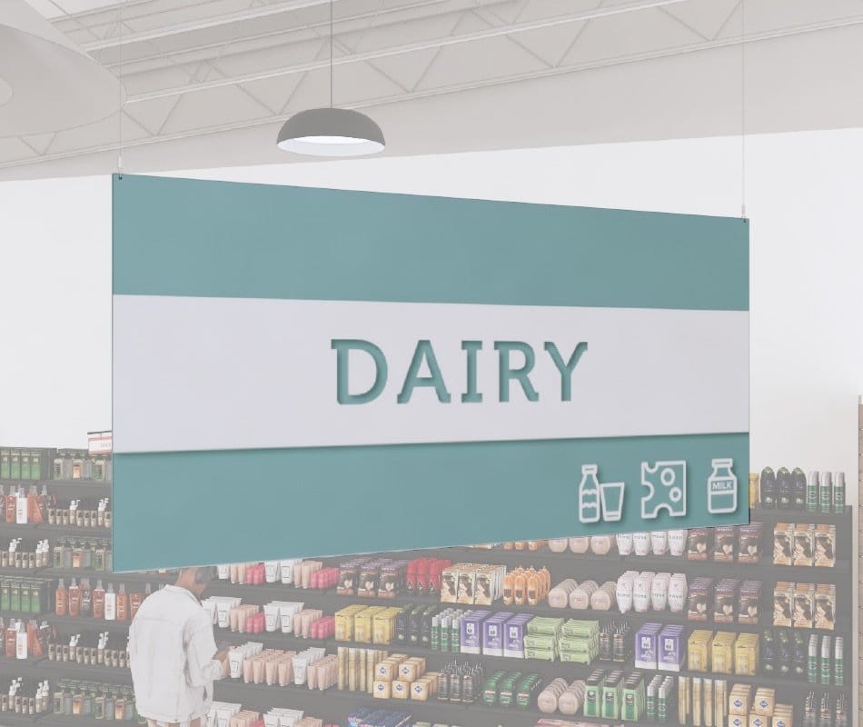 Tall Department Sign (Iconic) - Dairy Shop2It Retail - Tall Department Sign (Iconic) - Dairy