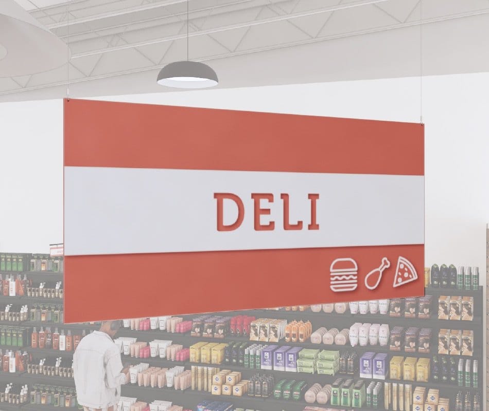 Tall Department Sign (Iconic) - Deli Shop2It Retail - Tall Department Sign (Iconic) - Deli