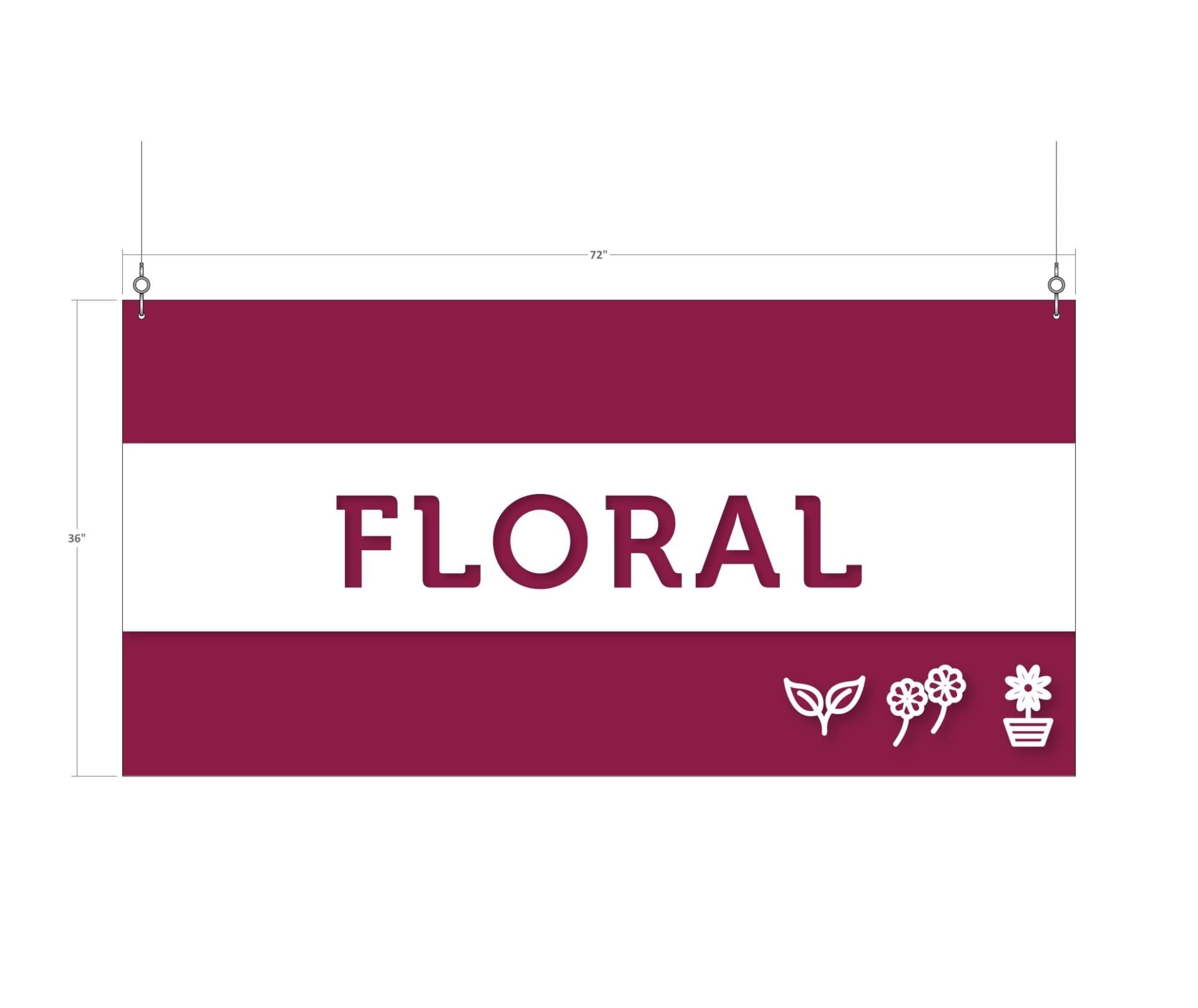 Tall Department Sign (Iconic) - Floral Shop2It Retail - Tall Department Sign (Iconic) - Floral