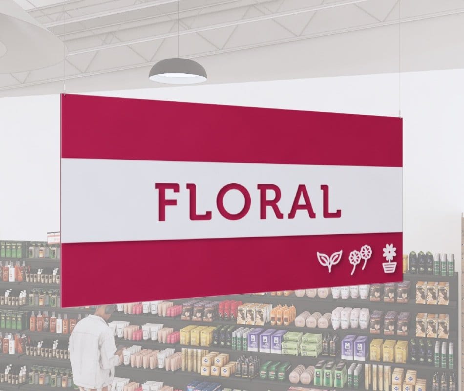 Tall Department Sign (Iconic) - Floral Shop2It Retail - Tall Department Sign (Iconic) - Floral