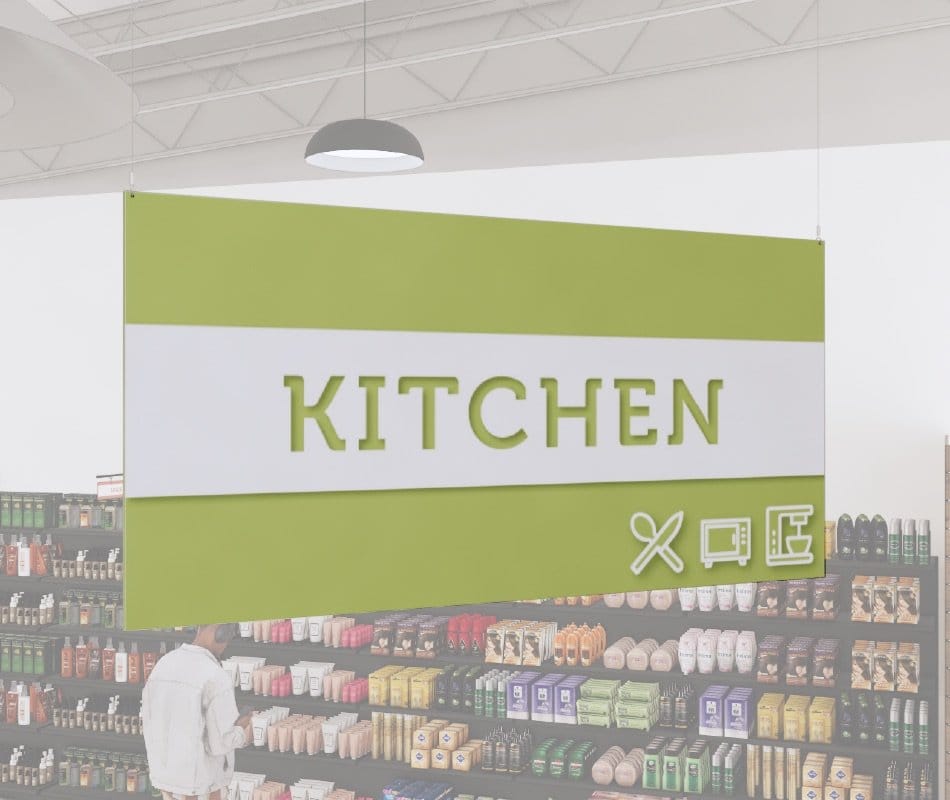Tall Department Sign (Iconic) - Kitchen Shop2It Retail - Tall Department Sign (Iconic) - Kitchen