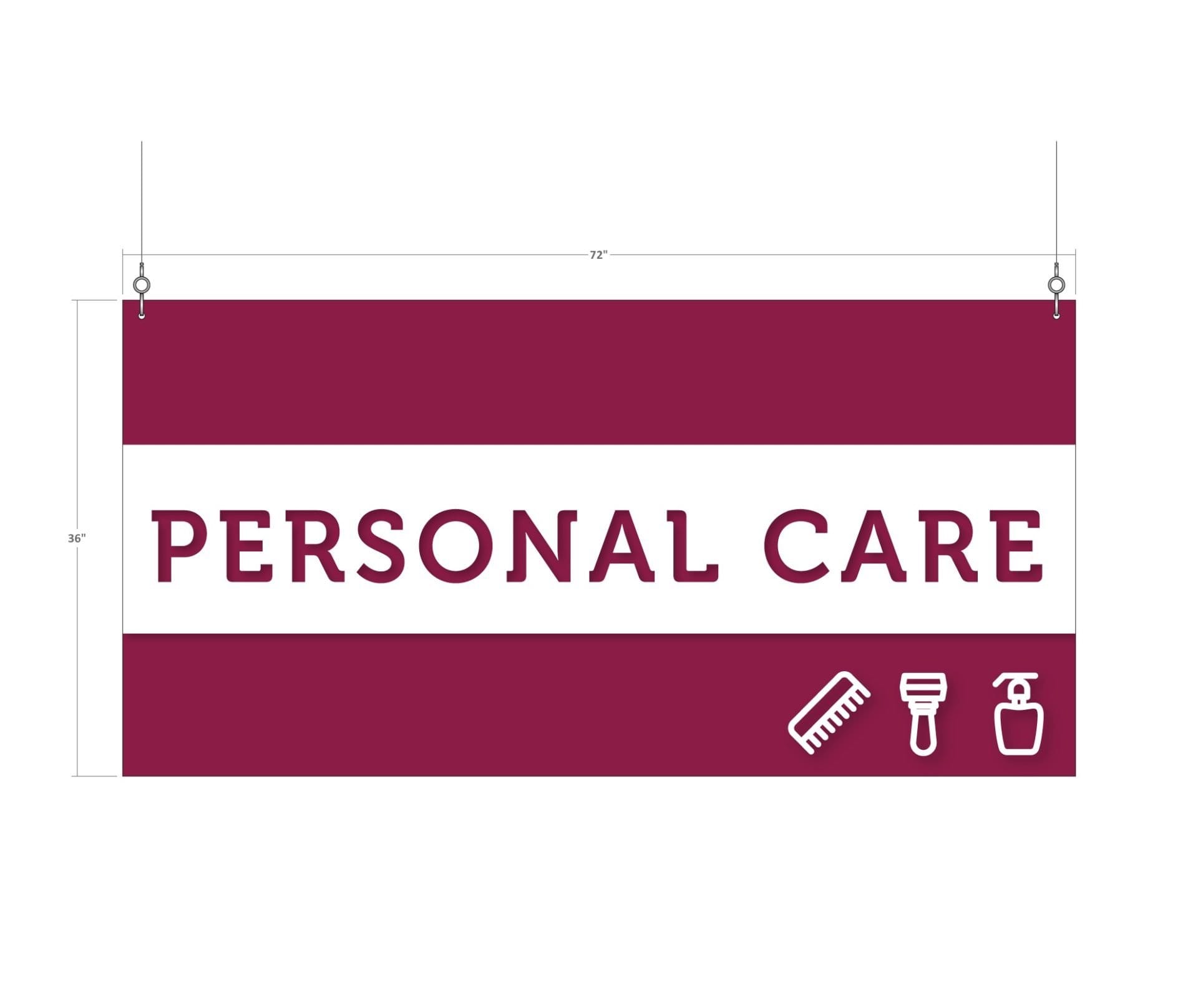 Tall Department Sign (Iconic) - Personal Care Shop2It Retail - Tall Department Sign (Iconic) - Personal Care