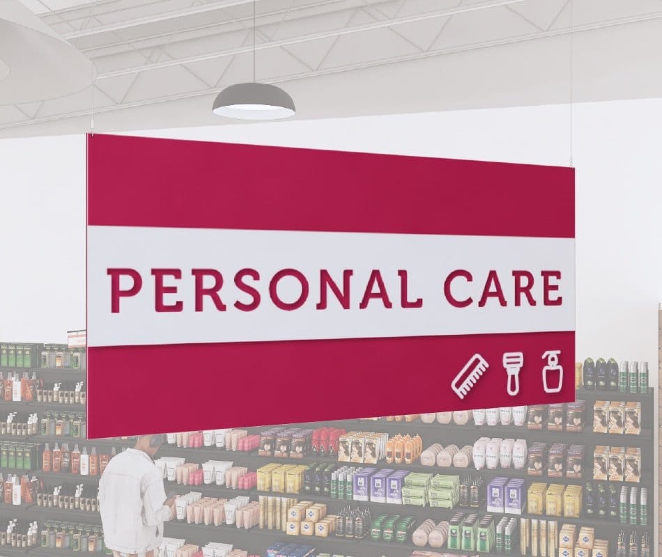 Tall Department Sign (Iconic) - Personal Care Shop2It Retail - Tall Department Sign (Iconic) - Personal Care
