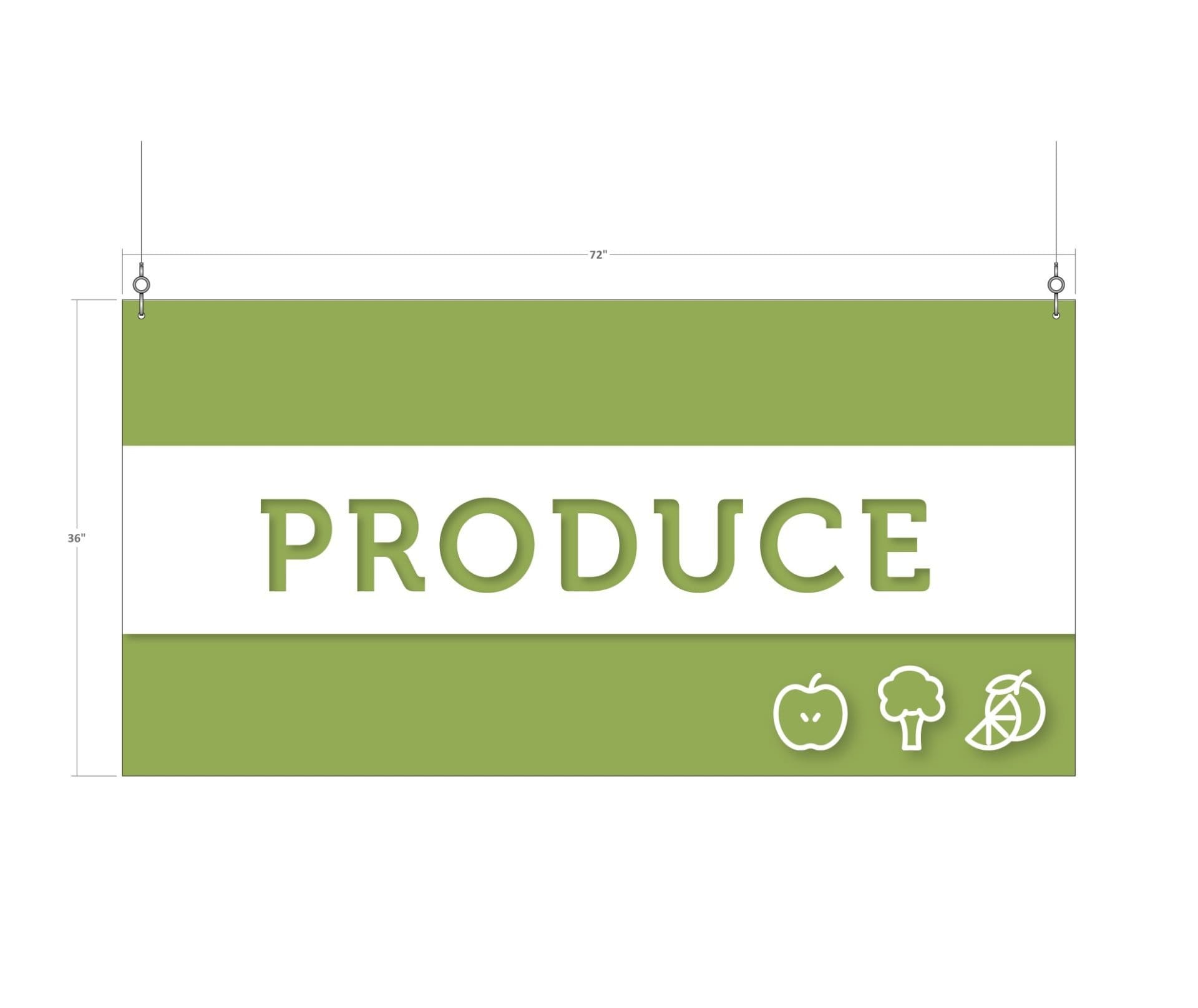 Tall Department Sign (Iconic) - Produce Shop2It Retail - Tall Department Sign (Iconic) - Produce