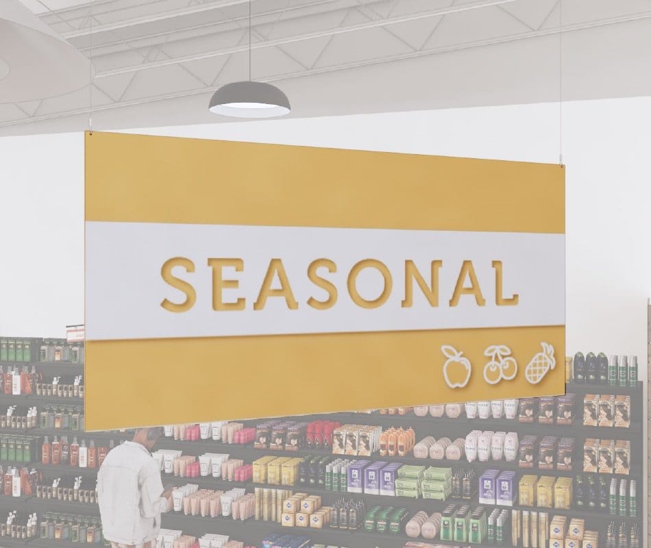 Tall Department Sign (Iconic) - Seasonal Shop2It Retail - Tall Department Sign (Iconic) - Seasonal