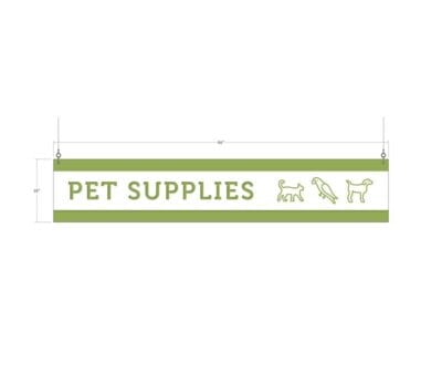 Short Department Sign (Iconic) - Pet Supplies - Image 3