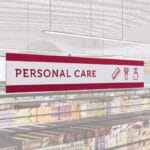 Personal Care Department Sign from the Iconic Collection's Cheerful color option.