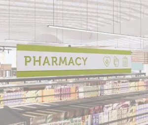 Pharmacy Department Short Department Sign from the Iconic Collection's cheerful color selection.