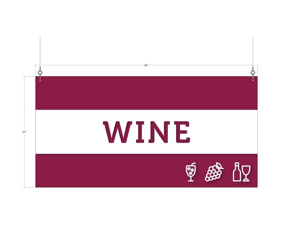 Tall Department Sign (Iconic) - Wine Shop2It Retail - Tall Department Sign (Iconic) - Wine
