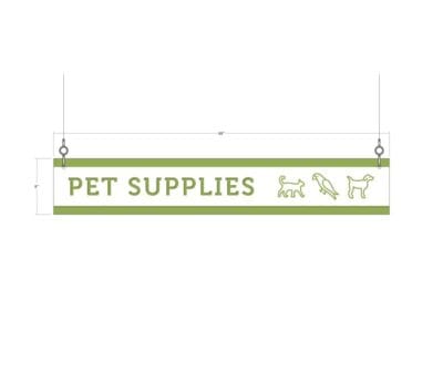 Short Department Sign (Iconic) - Pet Supplies - Image 2