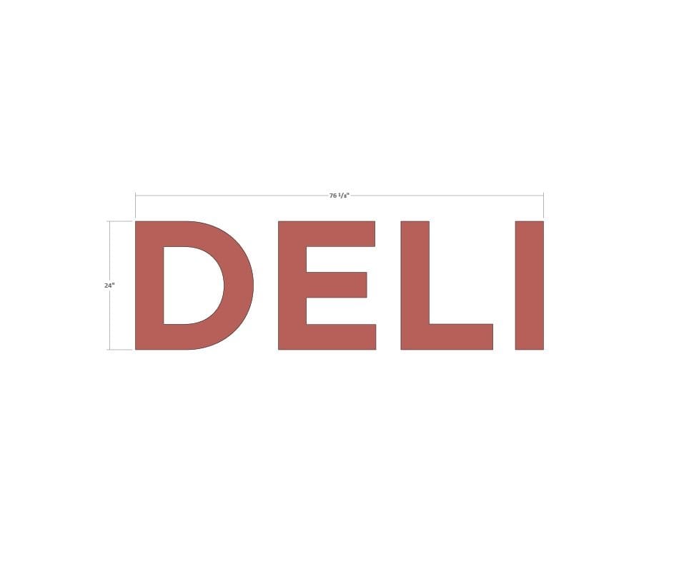 Department Sign, Wall Copy (Iconic) - Deli Shop2It Retail - Department Sign, Wall Copy (Iconic) - Deli