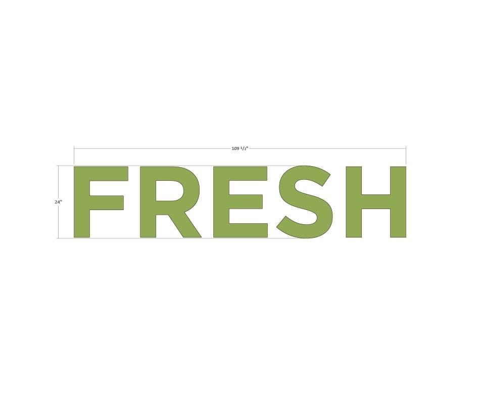 Department Sign, Wall Copy (Iconic) - Fresh Shop2It Retail - Department Sign, Wall Copy (Iconic) - Fresh