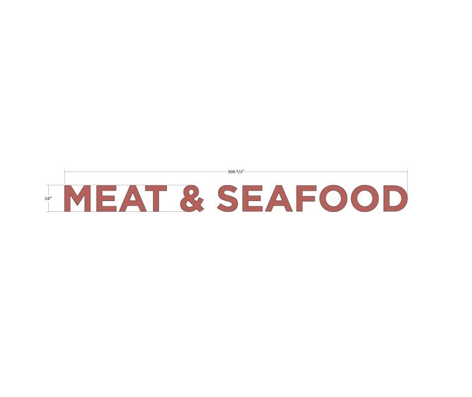 Department Sign, Wall Copy (Iconic) - Meat and Seafood Shop2It Retail - Department Sign, Wall Copy (Iconic) - Meat and Seafood