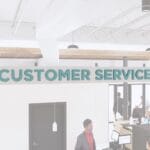department sign wall copy for customer service department from Iconic Collection's Cheerful color selection.