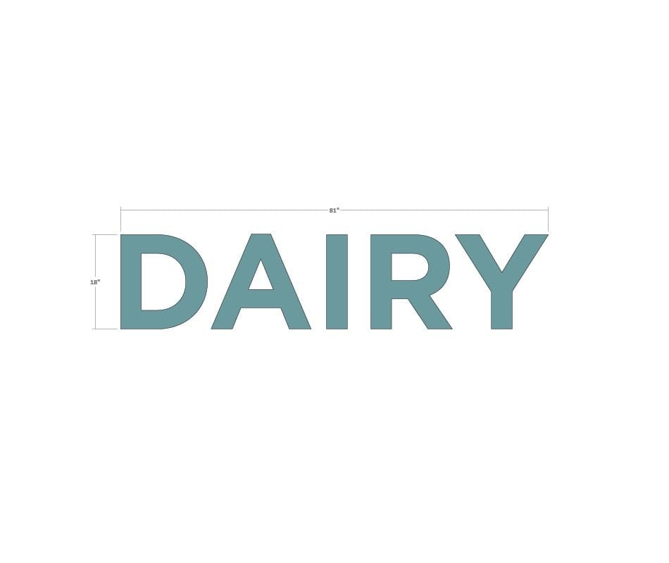 Department Sign, Wall Copy (Iconic) - Dairy Shop2It Retail - Department Sign, Wall Copy (Iconic) - Dairy