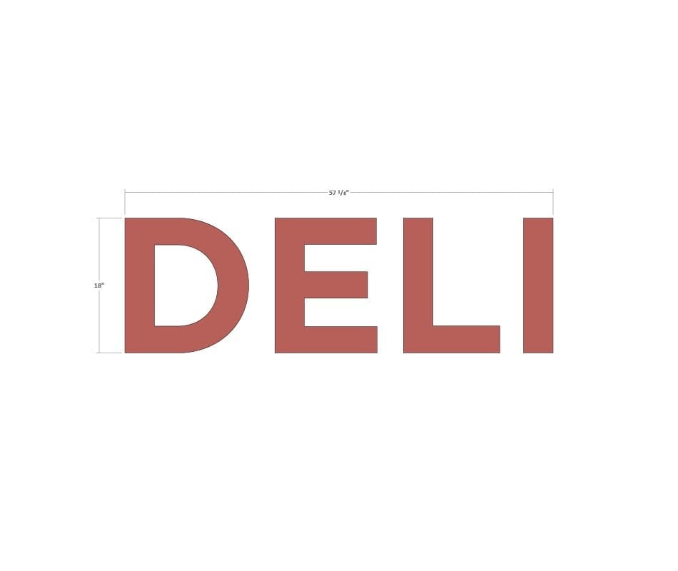 Department Sign, Wall Copy (Iconic) - Deli Shop2It Retail - Department Sign, Wall Copy (Iconic) - Deli
