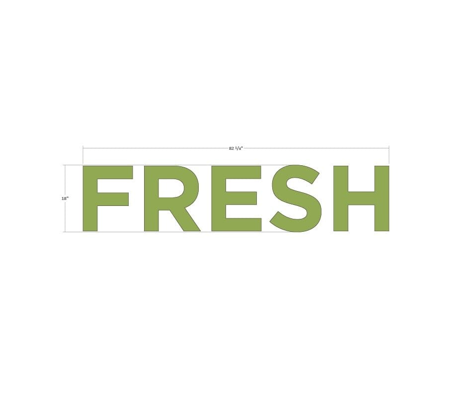 Department Sign, Wall Copy (Iconic) - Fresh Shop2It Retail - Department Sign, Wall Copy (Iconic) - Fresh