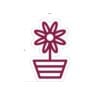 Department Sign, Graphic Panel (Iconic) - Floral Pot Flower - Image 3