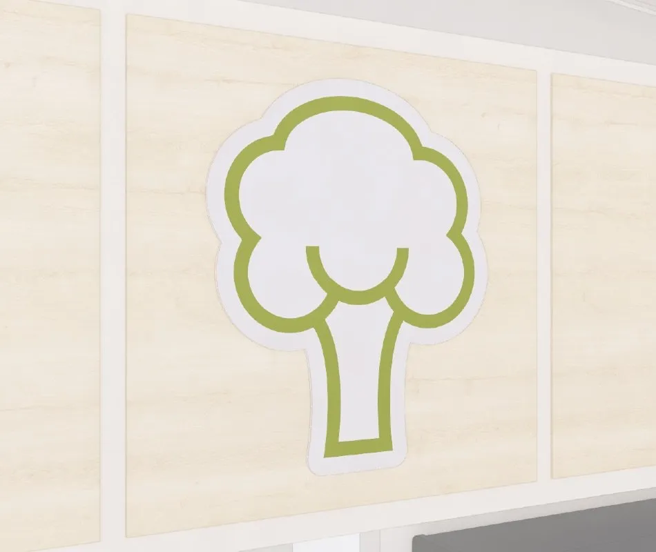 Department Sign, Graphic Panel (Iconic) - Produce Broccoli Shop2It Retail - Department Sign, Graphic Panel (Iconic) - Produce Broccoli