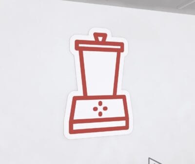 Blender icon graphic panel from the Iconic Collection's Cheerful color option.