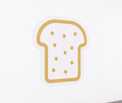The department graphic panel for the bakery department sign is a slice of bread icon.