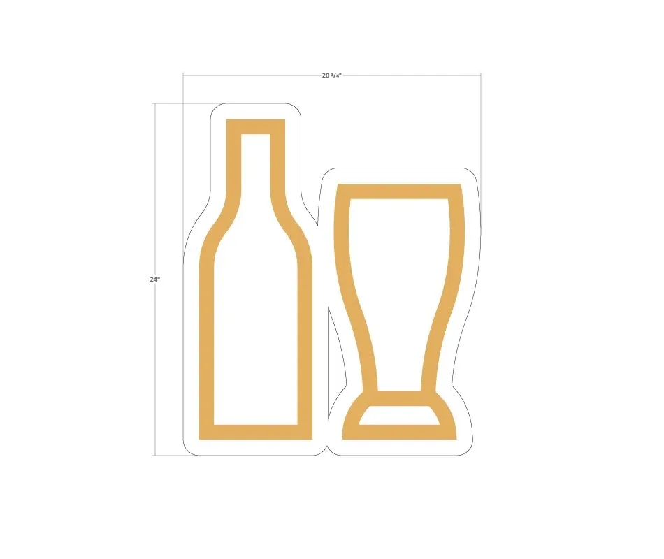 Department Sign, Graphic Panel (Iconic) - Beer Bottle Shop2It Retail - Department Sign, Graphic Panel (Iconic) - Beer Bottle