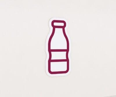 Department graphic panel for beverage department sign is a single beverage bottle icon.