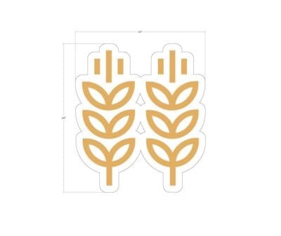 Department Sign, Graphic Panel (Iconic) - Bulk Grain - Image 2