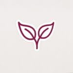 Floral Department Graphic Panel Department Sign shows an icon that is a sprig of floral foliage.