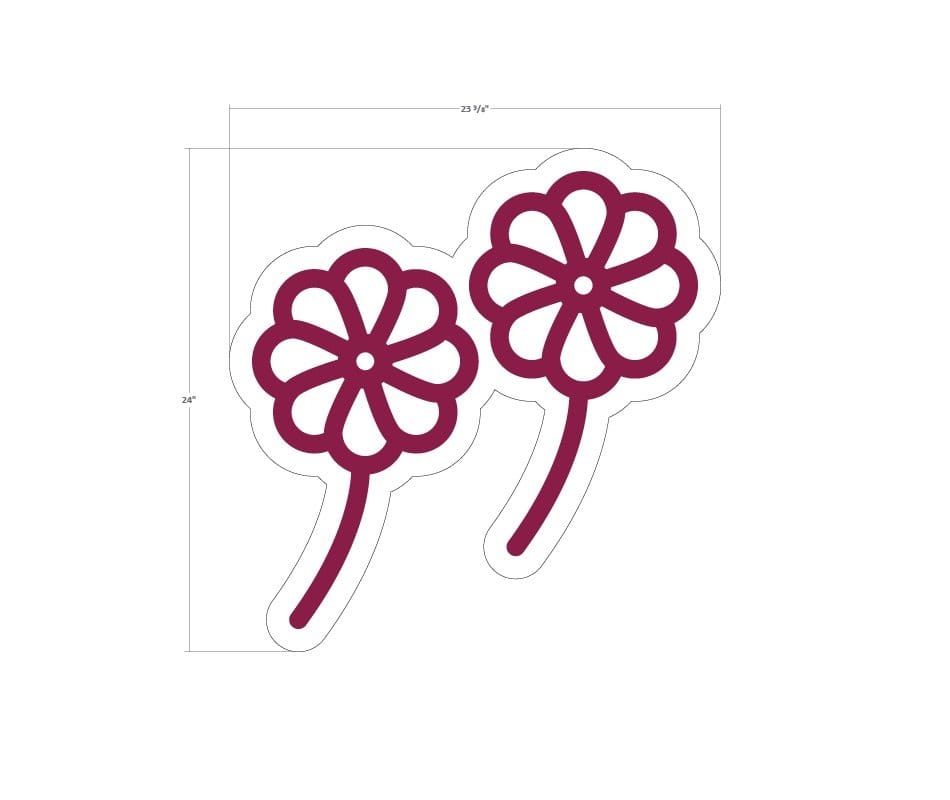 Shop2It Retail - Department Sign, Graphic Panel (Iconic) - Floral Cut Flower