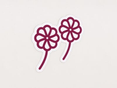 Floral Department Graphic Panel Department Sign is an Icon of two cut flowers.