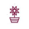 Department Sign, Graphic Panel (Iconic) - Floral Pot Flower - Image 2