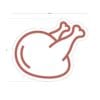 Department Sign, Graphic Panel (Iconic) - Meat and Seafood Chicken - Image 2