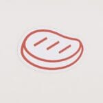 Department Graphic Panel of a cut of beef for meat & seafood department wayfinding.