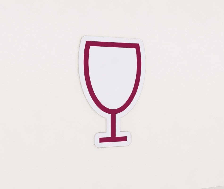 Department Sign, Graphic Panel (Iconic) - Wine Glass Shop2It Retail - Department Sign, Graphic Panel (Iconic) - Wine Glass