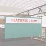 Promo Sign from the Iconic Collection's Cheerful color option.
