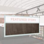 Promo sign insert chalkboard from Shop2It Retail Iconic collection.