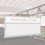 Promo sign insert from Shop2It Retail Iconic Collection. Helpful to inform customers of promotions.