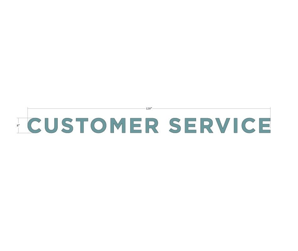 Department Sign, Wall Copy (Iconic) - Customer Service Shop2It Retail - Department Sign, Wall Copy (Iconic) - Customer Service