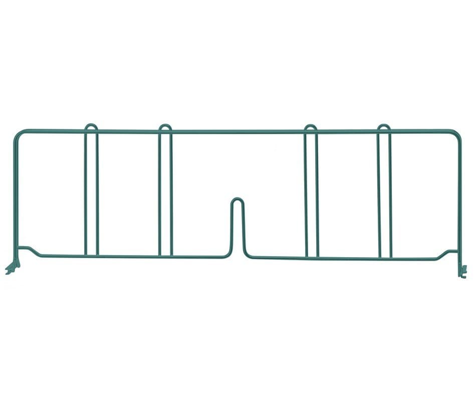 Shop2It Retail - Quantum 21"D x 8"H Green Wire Shelf Divider