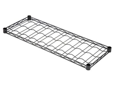 Quantum 36"W x 14"D Black Wine Cradle Shelf