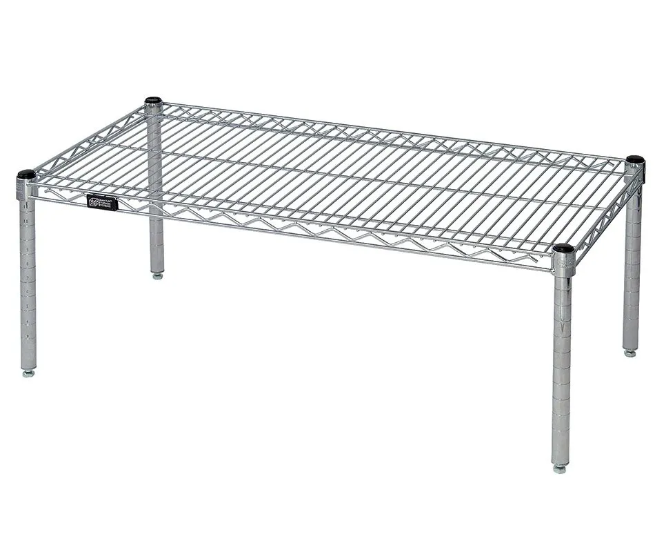 Shop2It Retail - Quantum 36"W x 18"D x 14"H Chrome Platform Rack