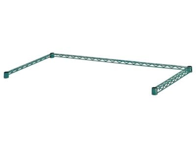 Quantum 60"W x 24"D Green 3-sided Wire Frame