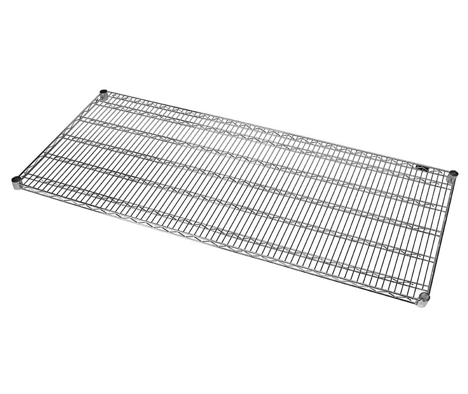 Shop2It Retail - Quantum 60"W x 24"D Chrome heavy-duty Wire Shelf