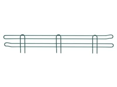 Quantum 36"W x 4"H Green Back/Side Ledge