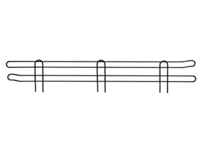 Quantum 42"W x 4"H Black Back Ledge